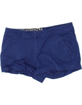 Volcom Damen Chino Shorts US 5 Small W27 marineblau Baumwolle GD24