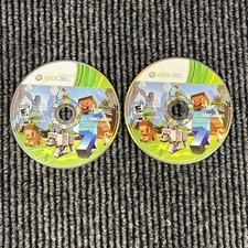 Lot of 2 Minecraft Xbox 360 Edition (Microsoft 2013) Mojang - Disc Only UNTESTED