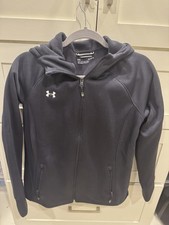 Under Armour Women's Cold Gear Full Zip Hooded Jacket Black Size Medium