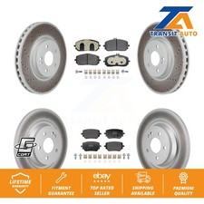 Coated Brake Rotor Semi-Metallic Pad Front Rear Kit For Mercedes-Benz GLB250 EQB