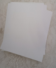 8.5" x 11" Printable White Sticker Paper 120 Full Sheet Label, Matte,for Printer