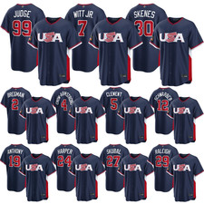 NWT Men's/Youth USA Baseball Navy 2026 World Baseball All Stitched Player Jersey