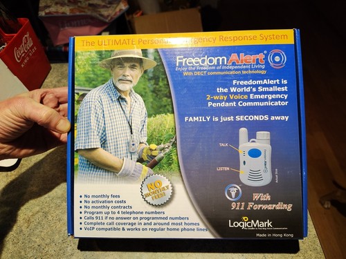 LogicMark Freedom Alert Fall Emergency System Model #35511 Neu