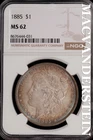 1885 Morgan Dollar-NGC MS 62 Brilliant Uncirculated #SLM516