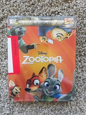 ZOOTOPIA 4K ULTRA HD  BLU-RAY  DIGITAL    STEELBOOK   FACTORY SEALED   OOP  