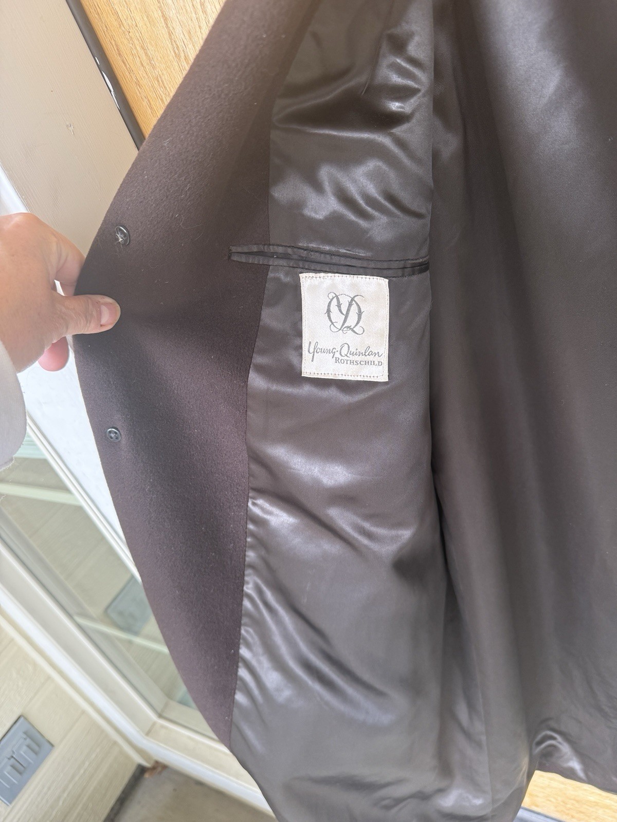 Dhalishan 100% Cashmere Brown Basic Coat Men's Re… - image 5