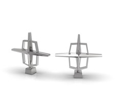 125 Lincoln Continental Hood Ornament 61-64. Set Of Two. 125 Lincoln Continental Hood Ornament 61-64. Set Of Two.