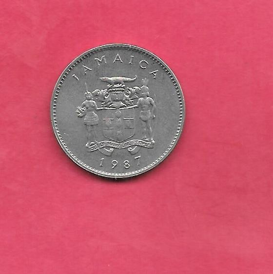 JAMAICA KM47 1987 10 CENTS XF EXTRA FINE NICE OLD VINTAGE COIN