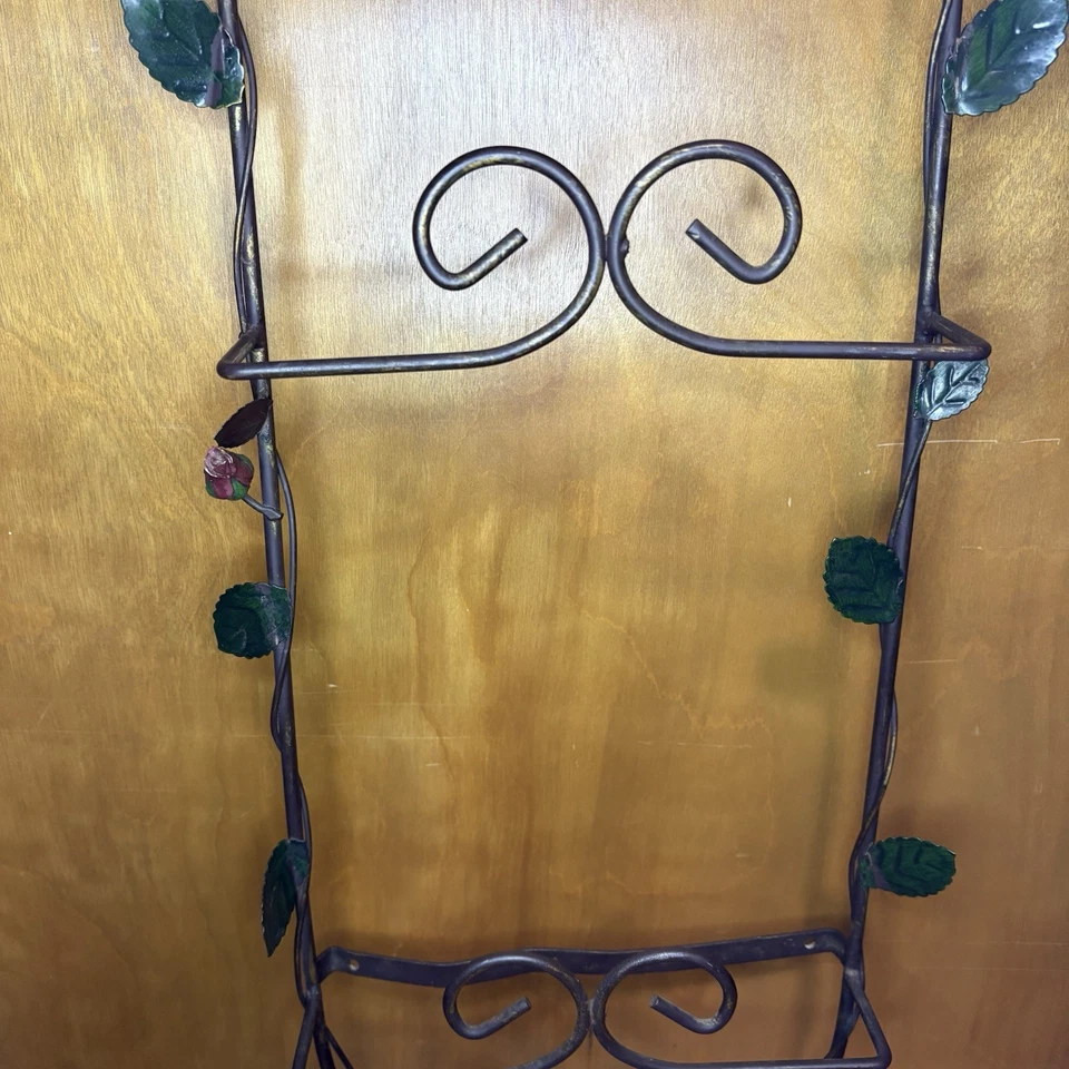 Soporte de hierro forjado vintage Shabby Chic de metal de 3 niveles 42" LEER Foto 4 de 4