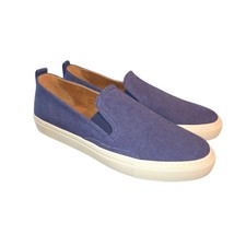 Soludos Algarve NEW 3000125-410 Men's Navy Blue Canvas Slip On Sneakers Size 12