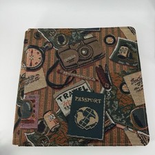 Creative Memories 12x12 Tapestry Travel Passport Scrapbook Album with Pages