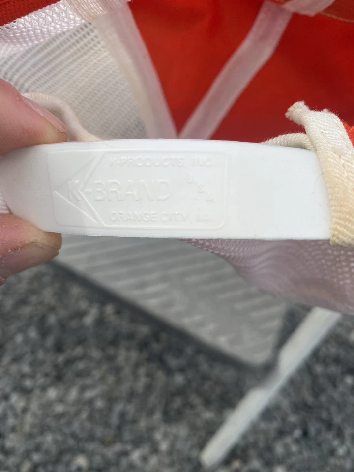 VTG K-Brand Trucker Hat Columbia Producers Elephant Brand Orange USA Mesh Cap - Image 2 of 4