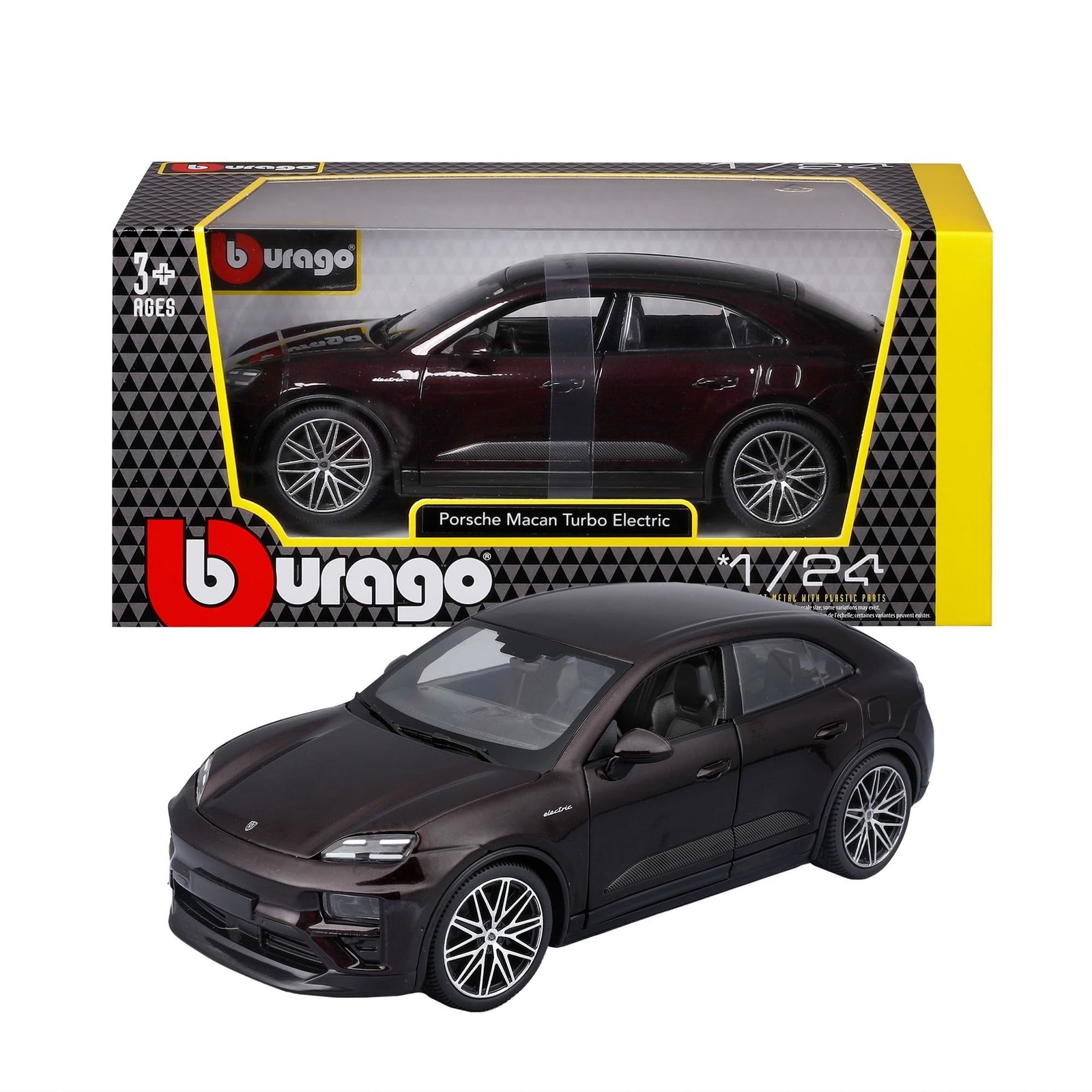 Bburago Argento Porsche Macan 4 Elettrica - Immagine 2