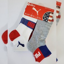 PUMA QUARTER CREW HOMBRE CALCETINES TALLA 6 PARES ZAPATO 8-12 CALCETÍN 10-13 EE. UU. FÚTBOL