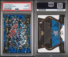 2022 panini select courtside jalen williams rc - blue disco prizm /25 - psa 10