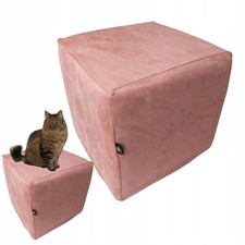 Elastic Velour Stool Cover Pouffe Cover 50x50x40cm Soft