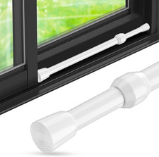 1Pack Window Security Bar Adjustable Sliding Lock Security Stick for Rubber Tips