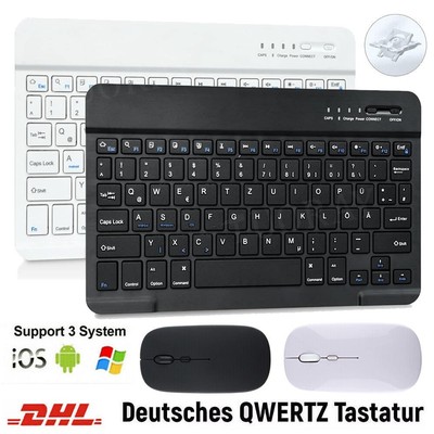 Für Blackview Oscal Pad 60 70 Tab 13 12 Pro 11 10 9 8 10.1'' QWERTZ Tastatur Maus
