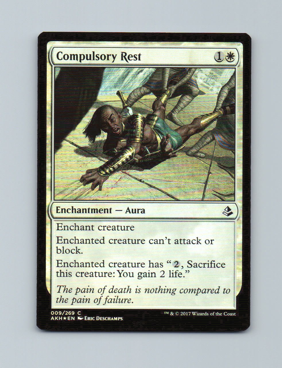Compulsory Rest 9 Common Amonkhet Magic: The Gathering Foil Lightly Played