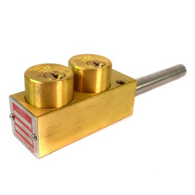 Kirk Interlock SO16-76613 3C Brass Key Interlock Panel Lockout Deadbolt  No Keys