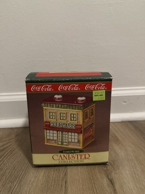 1997 COCA COLA  HARDWARE STORE CANISTER FROM THE CAVANAGH  COLLECTION - EUC