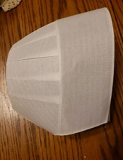 AMISH WHITE BONNET 16 1/4" KAPP PRAYER COVERING 6'' DEEP HANDMADE -NO TIES