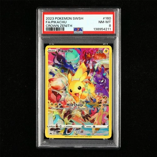 PSA 8 NM-MT 2023 Pokemon ENG Pikachu F 160/159