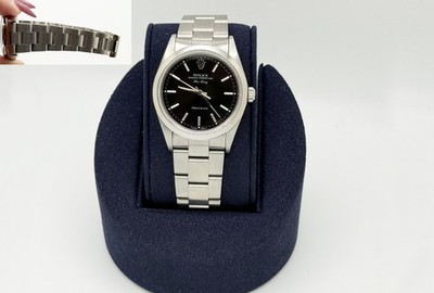 Rolex Air King 14000 34mm Black Dial Stainless Steel