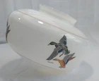 Vintage Mallard Duck Light Shade Glass Milk White Ceiling Fan Bird Cabin Lodge
