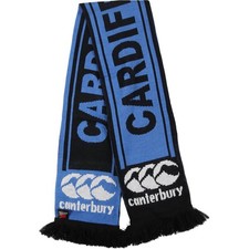 Vintage Canterbury Cardiff Blues Rugby Acrylic Scarf Made in England