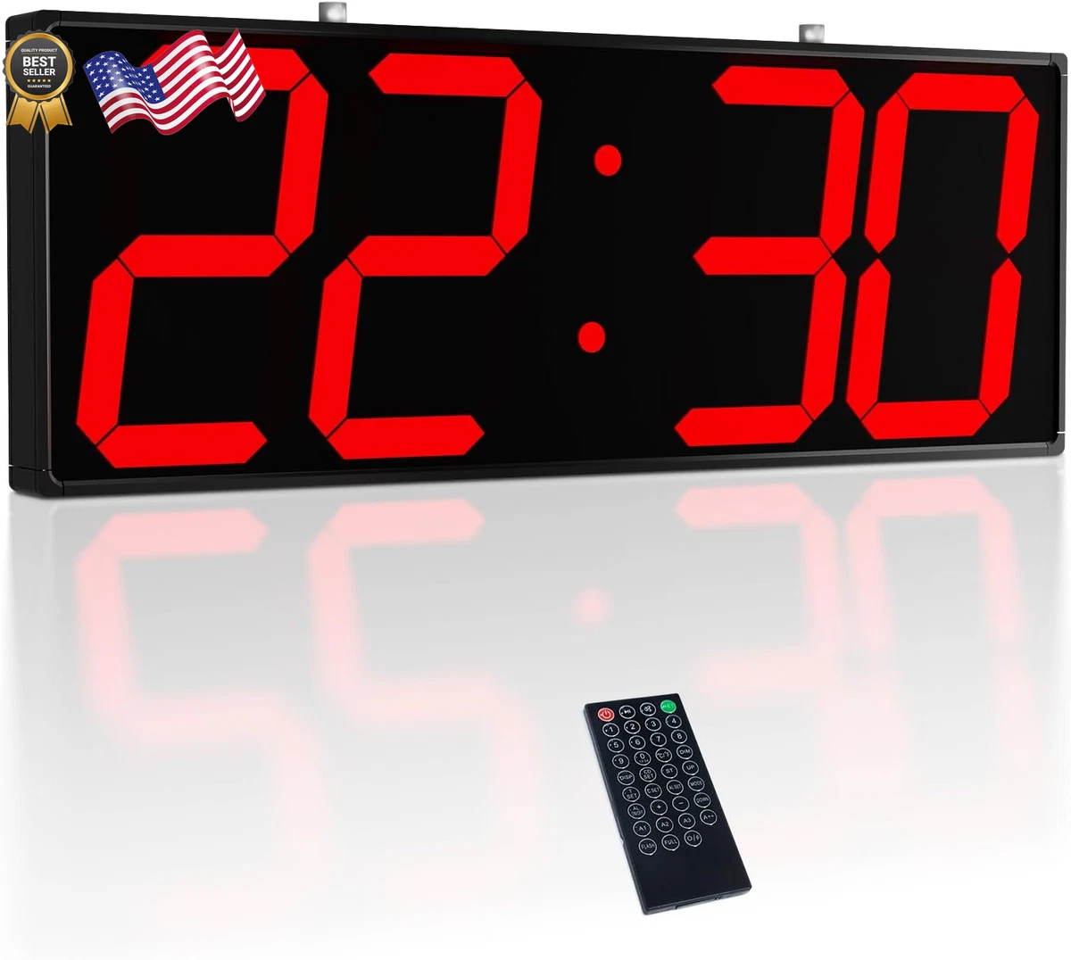 Red Digital Metal Wall Clocks for sale | eBay