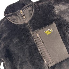 Mountain Hardwear Monkey Fleece Jacket Women Large Black Polartec Full Zip