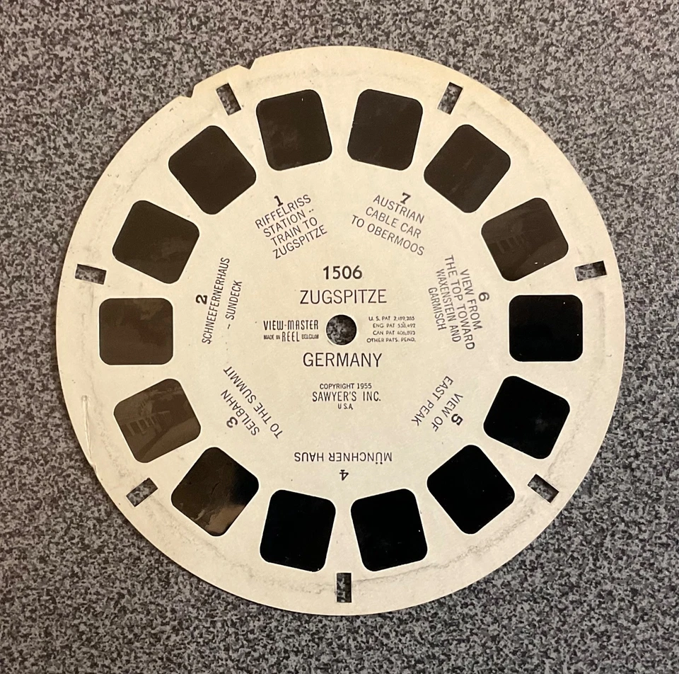 GARMISCH PARTENKIRCHEN,ZUGSPITZE,BODEN SEE,RARE VIEW MASTER 3 X REELS - Image 4 of 4