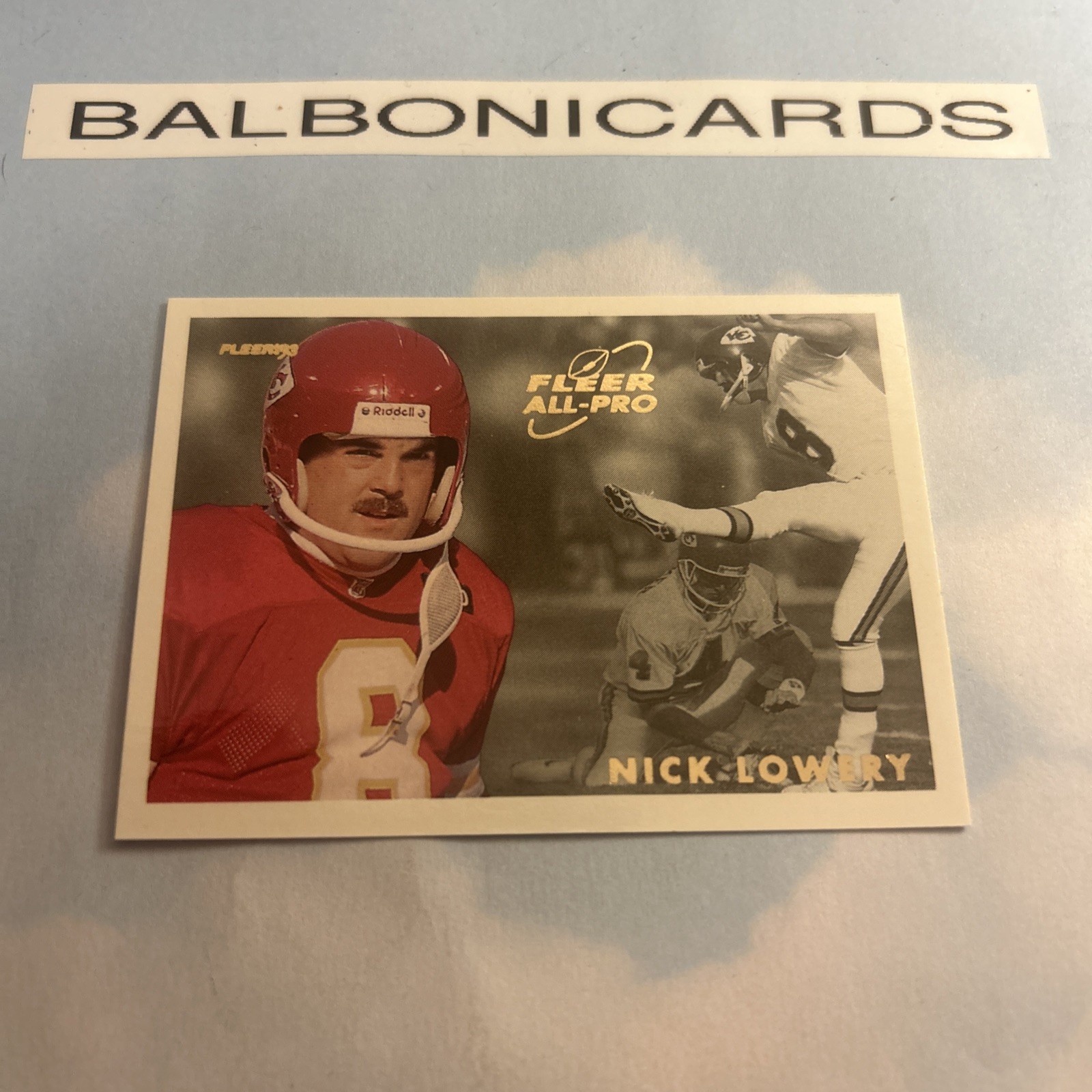1993 Fleer All-Pro Nick Lowery #8 Insert NM+ Free Shipping!