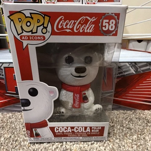 Funko Pop! Vinyl Coca-Cola Polar Bear #58 Ad Icons Multicolor Collectible Figure