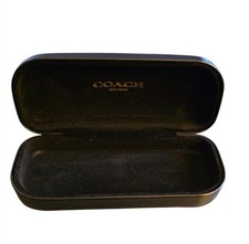 Coach New York Black Hard Clam Shell Eye Glasses Sunglasses Case