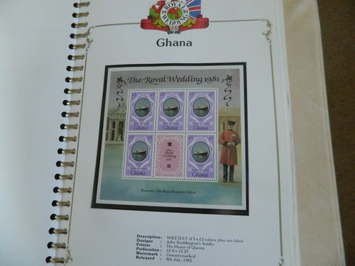 BR. COMMONWEALTH QEII 1981 ROYAL WEDDING A-Z STAMPS COLLECTION IN 3 ALBUMS - Picture 18 of 24