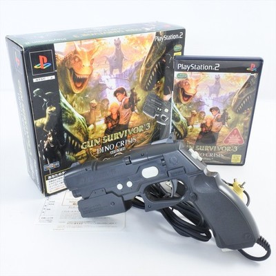 PS2 GUN SURVIVOR 3 Controller 2 Boxed Playstation 2 Work for CRT TV Only 2519