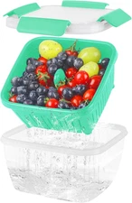 50Oz Berry Keeper Fruit Storage Container for Fridge, Fresh Food Produce Saver