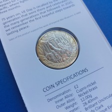 2020 VE Day £2 Coin Brilliant Uncirculated BUNC (Two Pound)