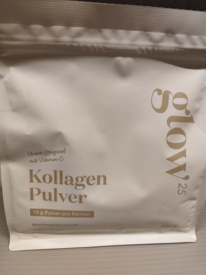 Glow 25 Collagen Pulver 2 Pack ( 2 X 450g)  mit Vitamin C  MHD 08/2027 OVP