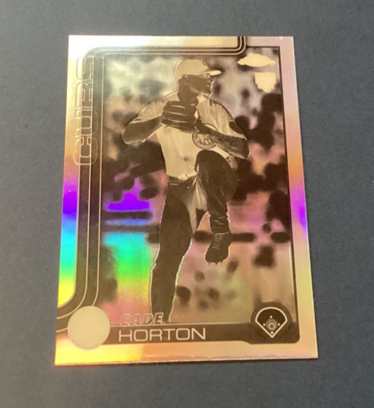 2025 Topps Chrome Update Series - Cade Horton #USC63 Negative Refractor (RC)