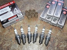 6x Candele di accensione BRISK P2 Super Iridium adatte a: Audi Q5 - 3.2 FSi - dal 2008 al 2012