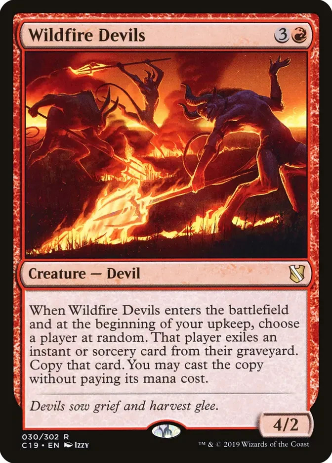 Wildfire Devils 30 Magic: The Gathering Commander 2019 Regular NM