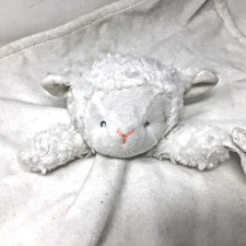 Carter's Lamb White Pacifier Holder Baby Security Blanket Lovey Plush Sheep