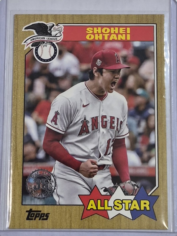 Topps 2022 Shohei Ohtani Los Angeles Angels 1987 All-Star Insert #87AS-2