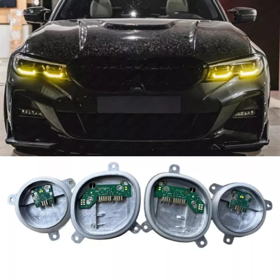 Yellow DRL Boards For 2021 BMW G20 330i 330IX M340i M340iX S5A4A LED Headlight - Image 2 of 4