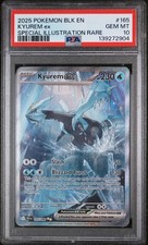 2025 Pokémon B&W Black Bolt Kyurem Ex Special Illustration Rare 165/086 - PSA 10