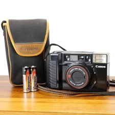 Canon AF35M II 35mm Point & Shoot Film Camera Tested W/ Bag