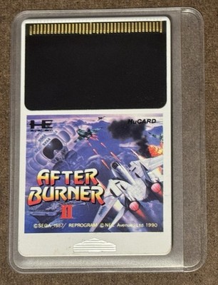 After Burner II PC Engine NEC HuCard Japan Import US Seller TESTED